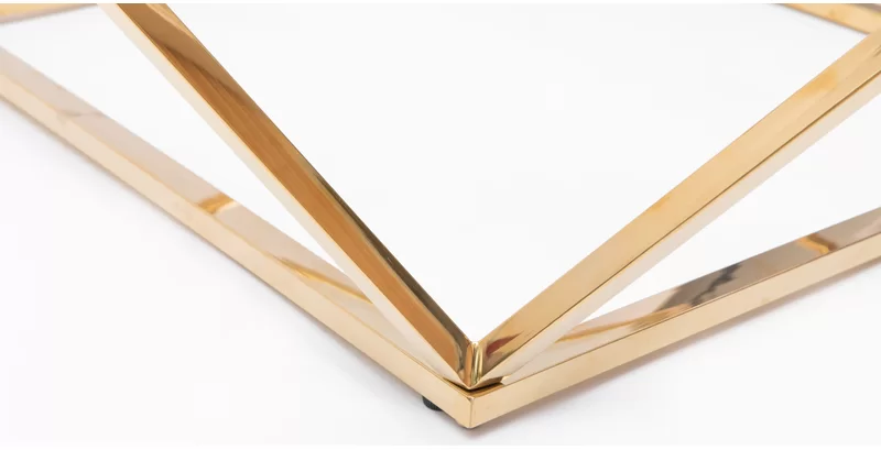 Stainless Steel Coffee Table 80×80 cm - TFS2