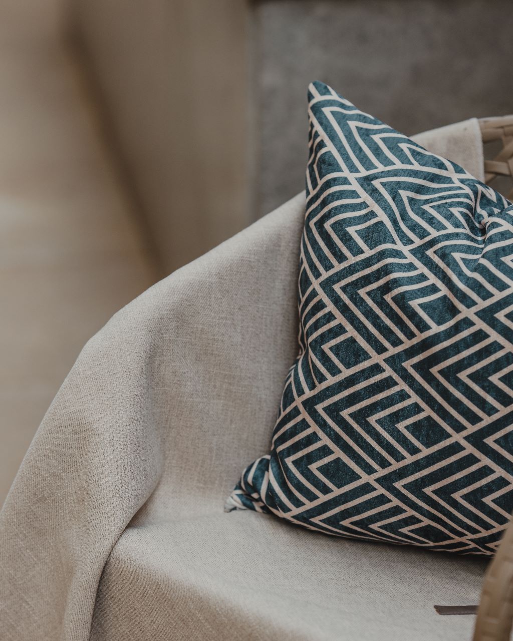 Green Pattern Velvet Mix - 3 Pieces