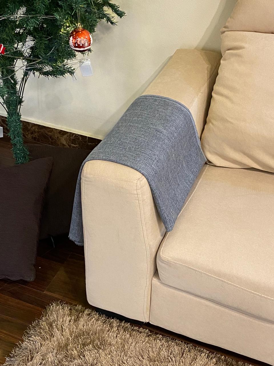 Damask linen Arm Throw - 1 Piece