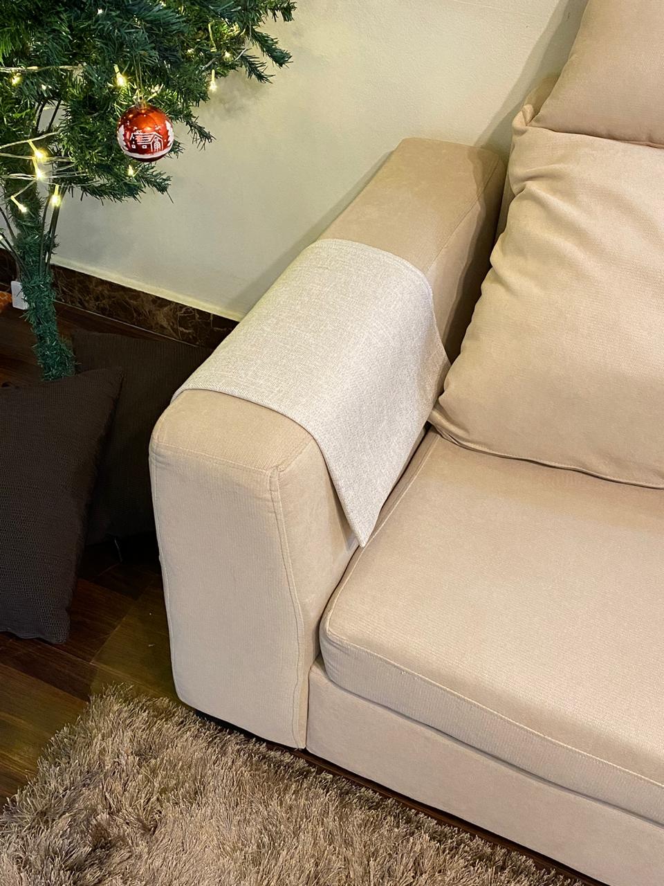 Damask linen Arm Throw - 1 Piece