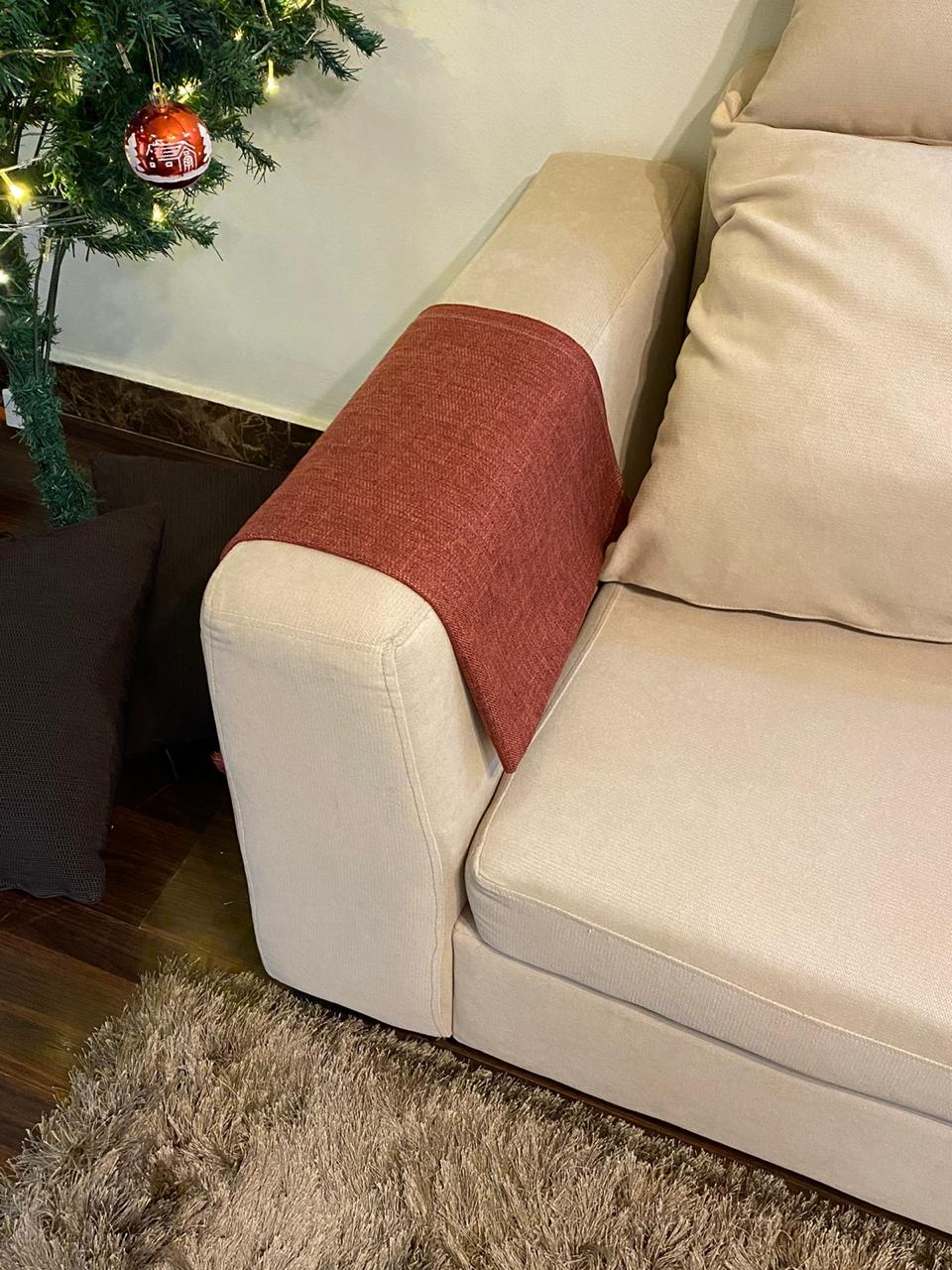Damask linen Arm Throw - 1 Piece