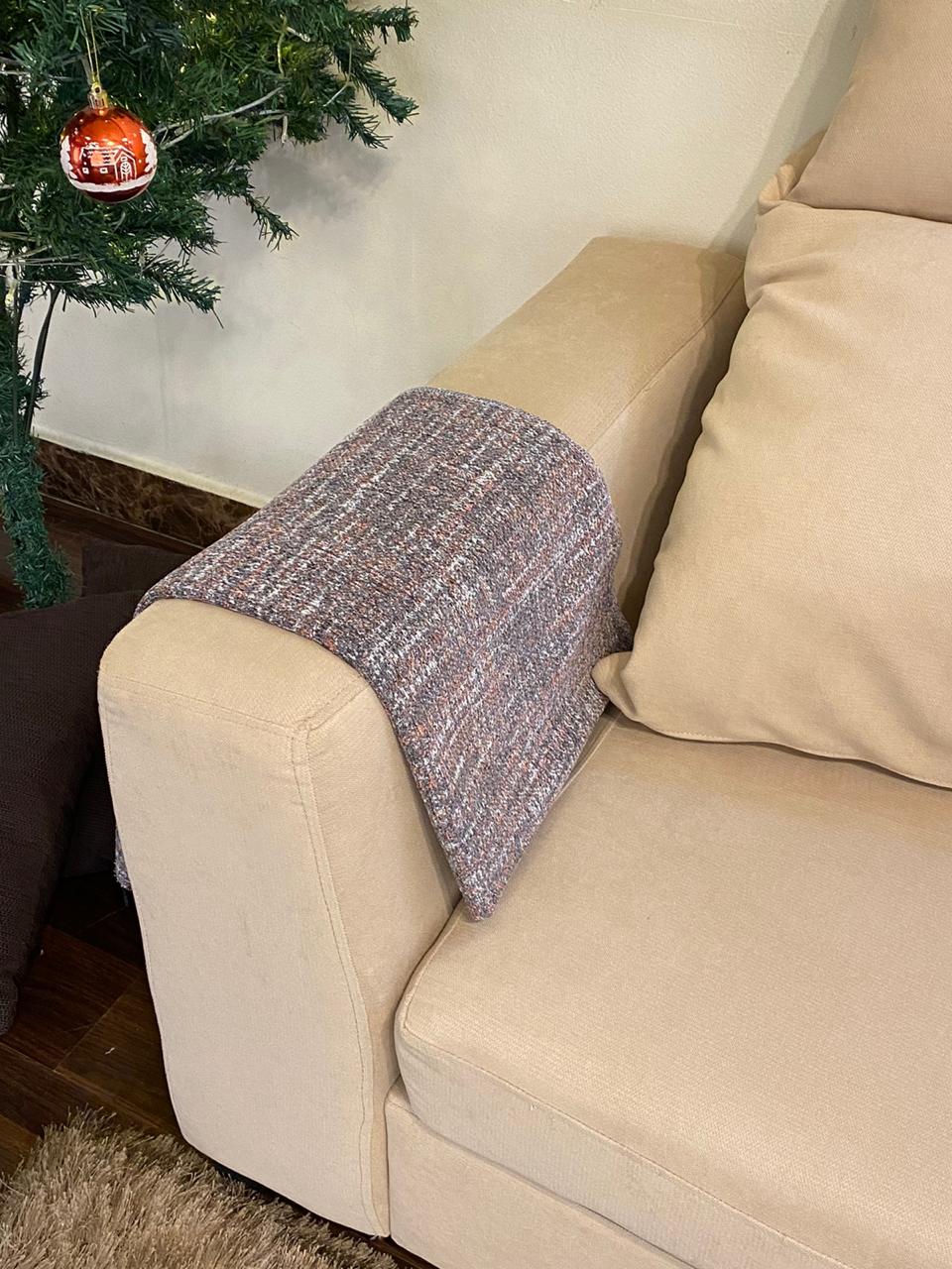 Closely-Woven linen Arm Throw - 1 Piece