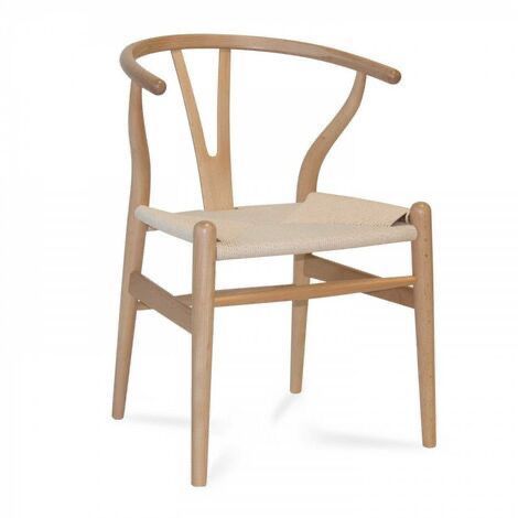 Natural beech wood chair 45*45 cm - CHW9