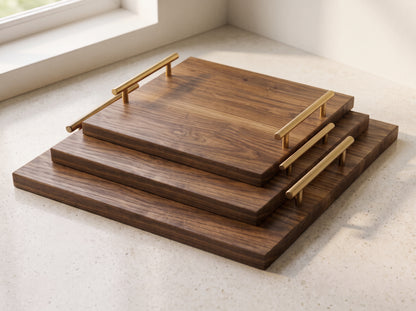 3-Piece Deluxe Serving Tray Set - TRY3