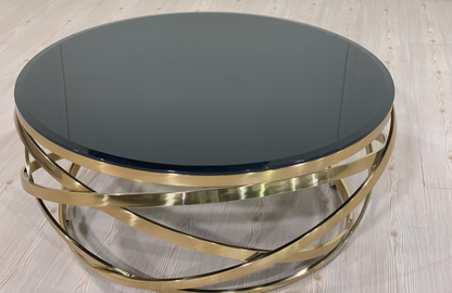 Stainless Steel Coffee Table 80×80 cm - TFS8