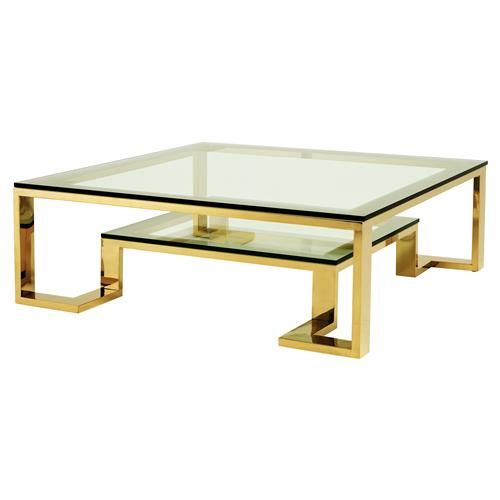 Stainless Steel Coffee Table 120×120 cm - TS10