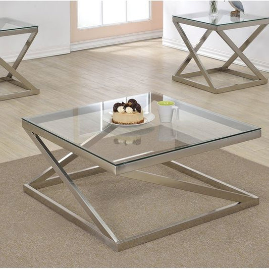 Coffee table Stainless steel - 60 x 60 cm TS47