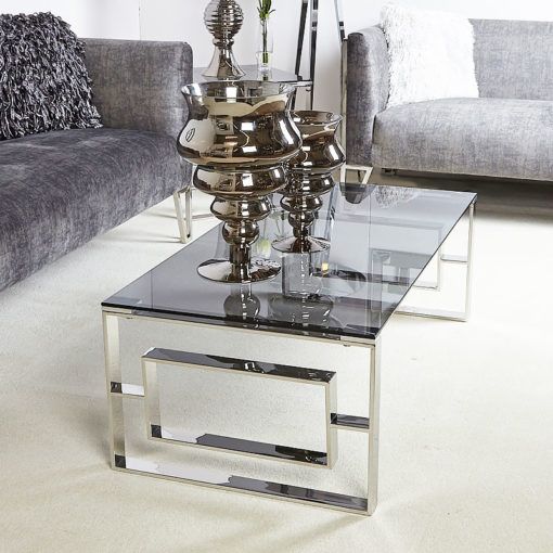 Coffee table Stainless Steel - 120 x 60 cm TS53