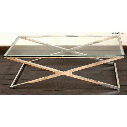 Coffee Table Stainless Steel - 120 x 60 cm TS71