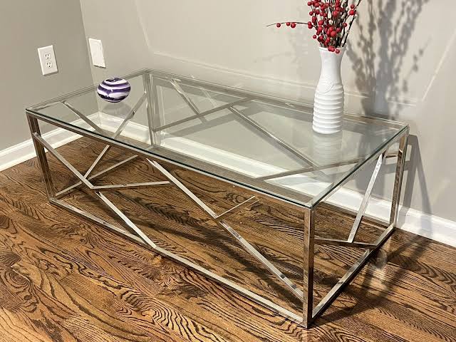 Stainless Steel Coffee Table 120×55 cm - TFS3