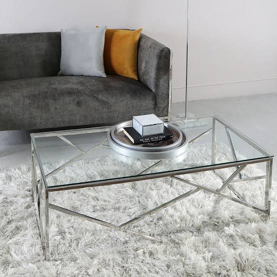 Stainless Steel Coffee Table 120×55 cm - TFS3