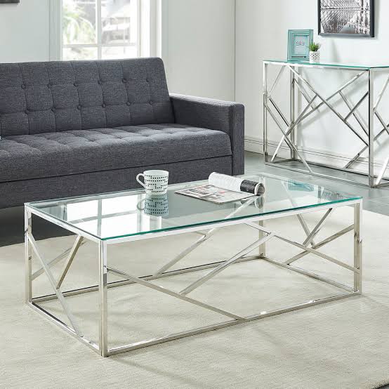 Stainless Steel Coffee Table 120×55 cm - TFS3